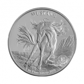 1 oz (31.10 g) sidabrinė moneta Mustang, Tokelau 2024