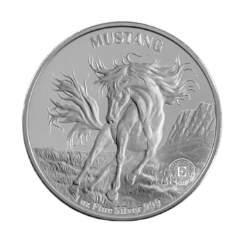 1 oz (31.10 g) sidabrinė moneta Mustang, Tokelau 2024