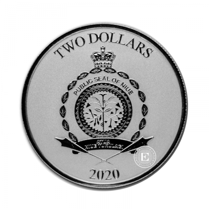 1 oz (31.10 g) silbermünze Star Wars - Mandalorian Mythosaur, Niue 2020