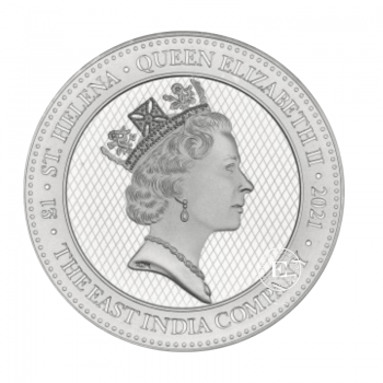 1 oz  (31.10 g) sidabrinė moneta The Napoleon Angel, Šv. Helena 2021