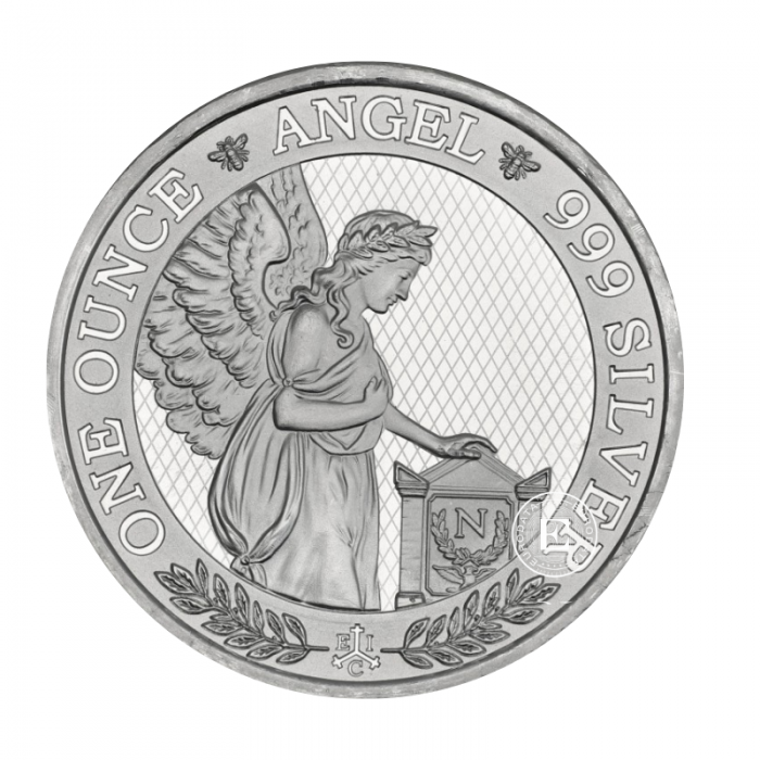 1 oz  (31.10 g) sidabrinė moneta The Napoleon Angel, Šv. Helena 2021