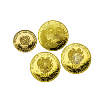 1 g pièce d'or Noah's Ark, Armenie (random year)