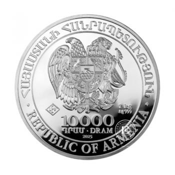1 kg  pièce d'argent Noah's Ark, Armenie 2025