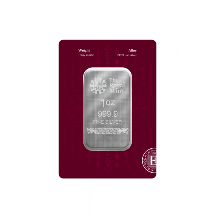 1 oz (31.10 g) sidabro luitas Norse Gods - Odin, The Royal Mint 999.9