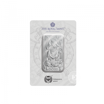 1 oz (31.10 g)  silver bar Norse Gods - Odin, The Royal Mint 999.9