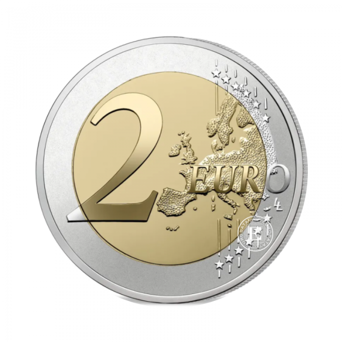 2 Eur PROOF moneta Rita Levi-Montalcini, Italija 2024