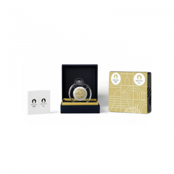 2 Eur PROOF moneta Olimpinės ir parolimpinės žaidynės Paryžiuje, Prancūzija 2024 (su sertifikatu)