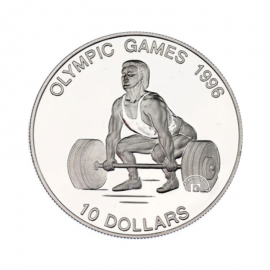 10 Dollar (31.47 g) pièce d'argent PROOF  Olympic Games,  République de Nauru 1995