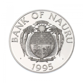 10 dolary (31.47 g)  srebrna PROOF moneta Olympic Games, Republika Nauru 1995
