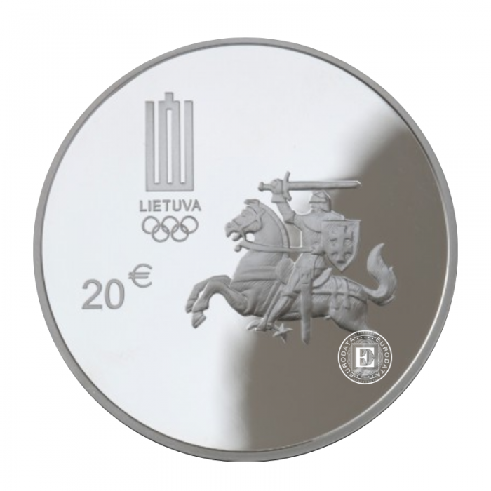 20 Eur (28.28 g)  Silbermunze PROOF XXXI Olympic Games in Rio De Janeiro, Litauen 2016