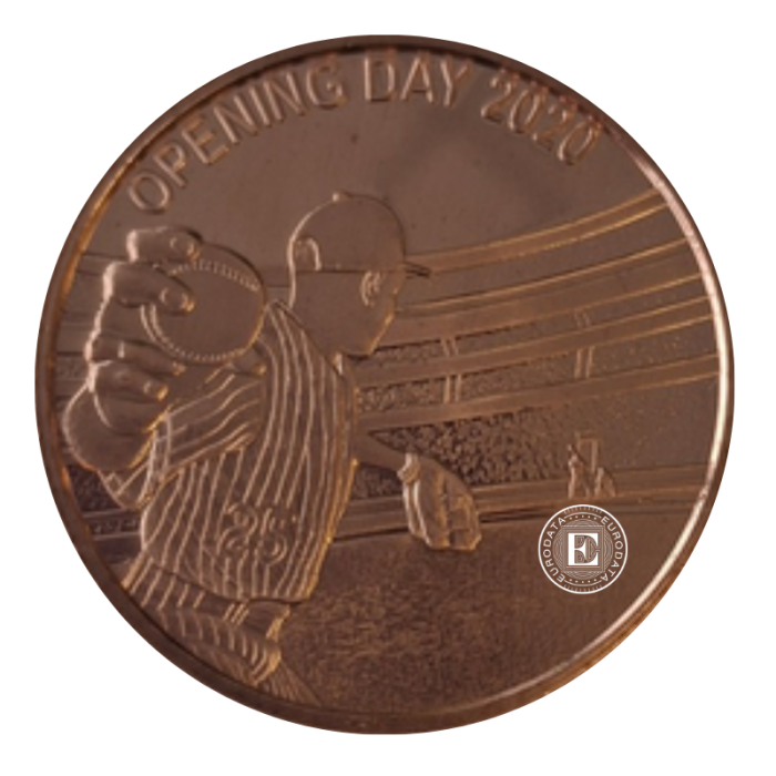 1 oz copper round Opening Day 2020, USA random year