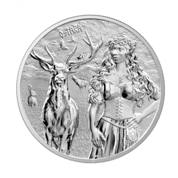1 oz (31.10 g) sidabrinė moneta Valkyries - Ostara, Lenkija 2023