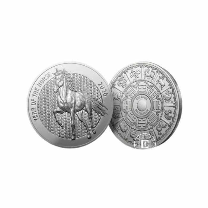 1 oz (31.10 g) silver coin Year of the horse, Switzerland 2026 (round)