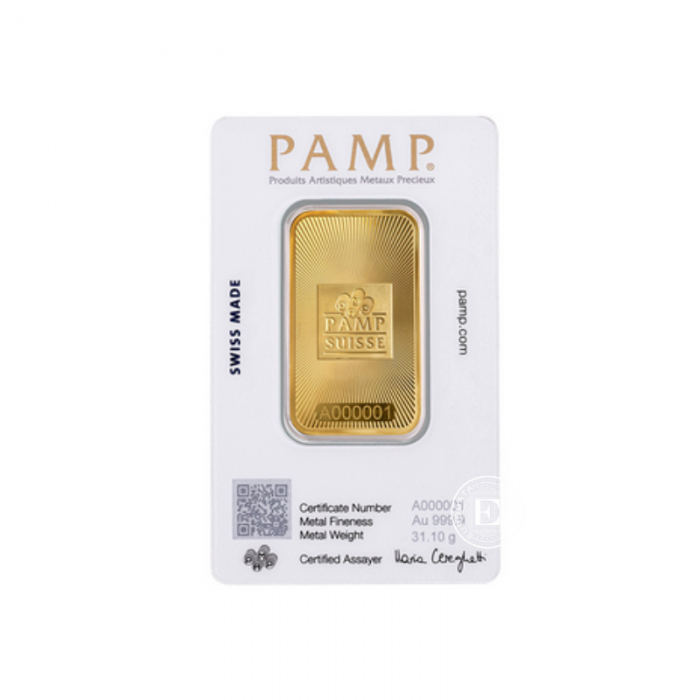 1 oz (31.10 g) Goldbarren, PAMP 999.9
