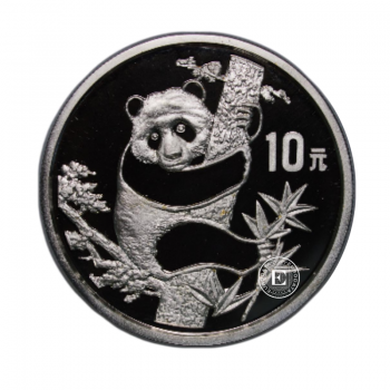 33.87 g sidabrinė moneta Panda, Kinija 1987