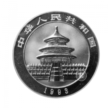 1 oz (31.10 g) sidabrinė moneta Panda, Kinija 1993