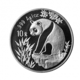 1 oz (31.10 g) silbermünze Panda, China 1993
