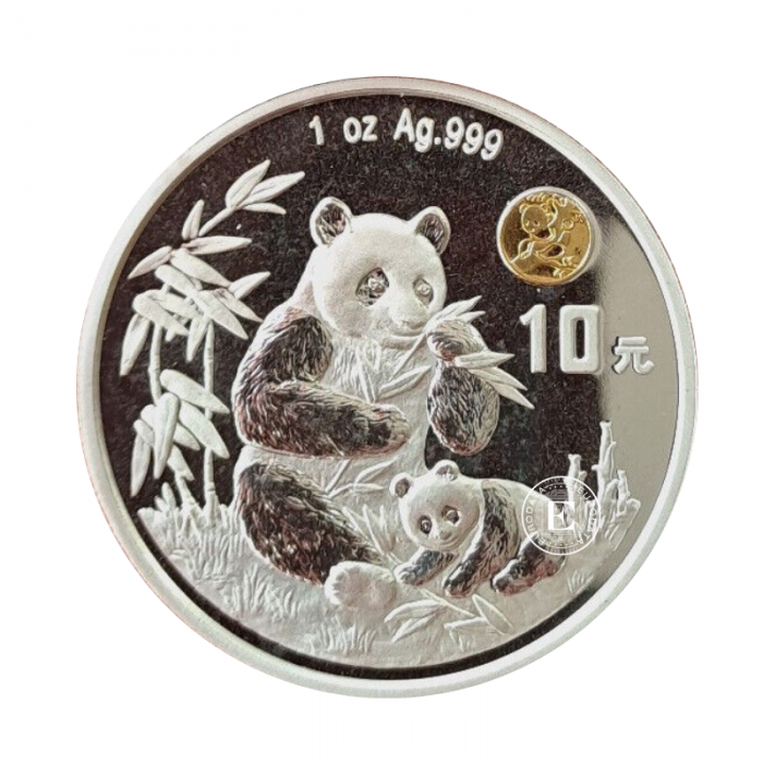 1 oz (31.10 g) sidabrinė moneta Panda - Beijing International Coin Expo, Kinija 1996
