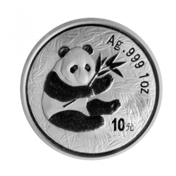 1 oz (31.10 g) sidabrinė moneta Panda, Kinija 2000