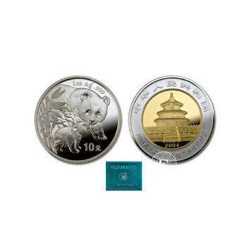 1 oz (31.10 g) sidabrinė moneta Panda - 10th Anniversary of International Beijing Expo, Kinija 2004