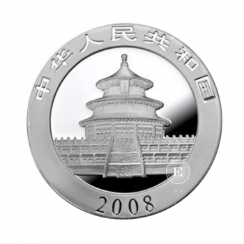 1 oz (31.10 g) sidabrinė moneta Panda, Kinija 2008