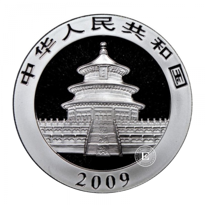 1 oz (31.10 g) silver coin Panda - Anniversary edition - Black Impire Edition, China 2009