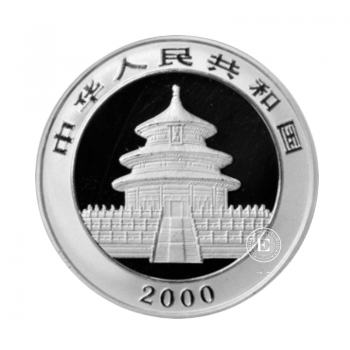 1 oz (31.10 g) sidabrinė moneta Panda, Kinija 2000