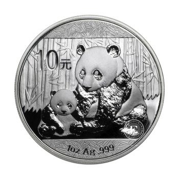 1 oz (31.10 g) sidabrinė moneta Panda, Kinija 2012