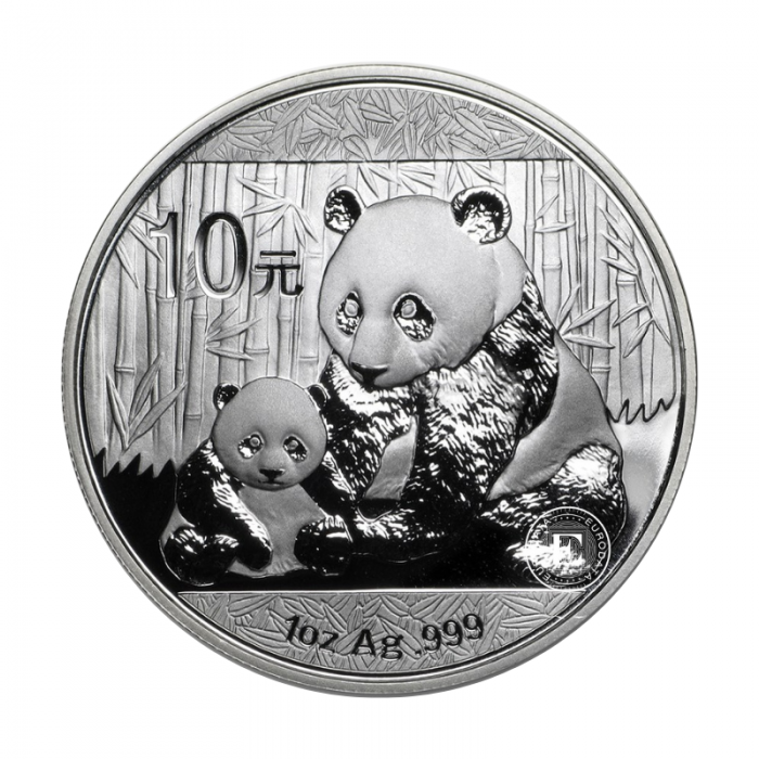1 oz (31.10 g) pièce  d'argent Panda, China 2012