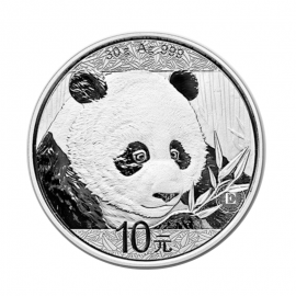 30 g pièce d'argent  Panda, Chine 2018