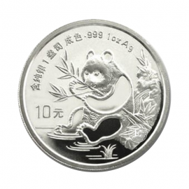 1 oz (31.10 g) silbermünze Panda, China 1991