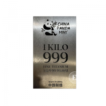 1 kg titano luitas Panda, China Panda Mint
