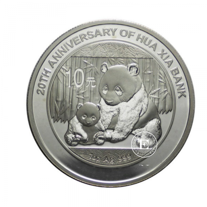 1 oz (31.10 g) silver coin Panda - Hua-Xia Bank, China 2012