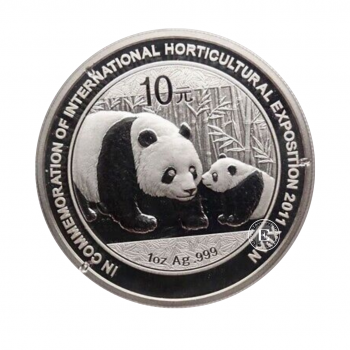 1 oz (31.10 g) sidabrinė moneta Panda - Shanghai Gold Exchange, Kinija 2011