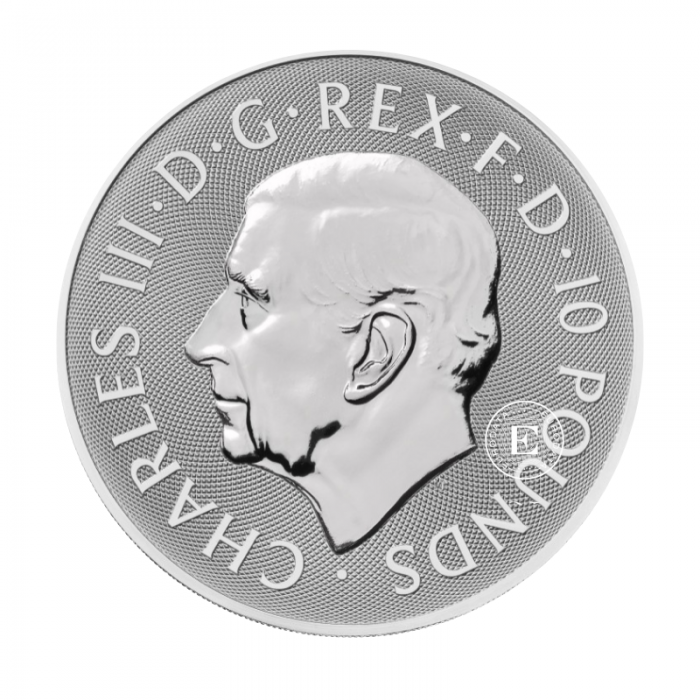 10 oz (311 g) pièce d'argent Tudor Beasts - Panther, Grande-Bretagne 2025