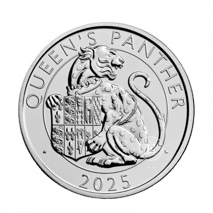 1 oz (31.10 g) sidabrinė PROOF moneta Tudor Beasts - Pantera, Didžioji Britanija 2025