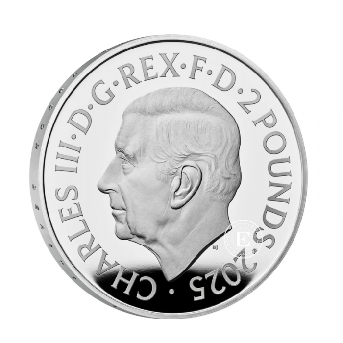 1 oz (31.10 g) sidabrinė PROOF moneta Tudor Beasts - Pantera, Didžioji Britanija 2025