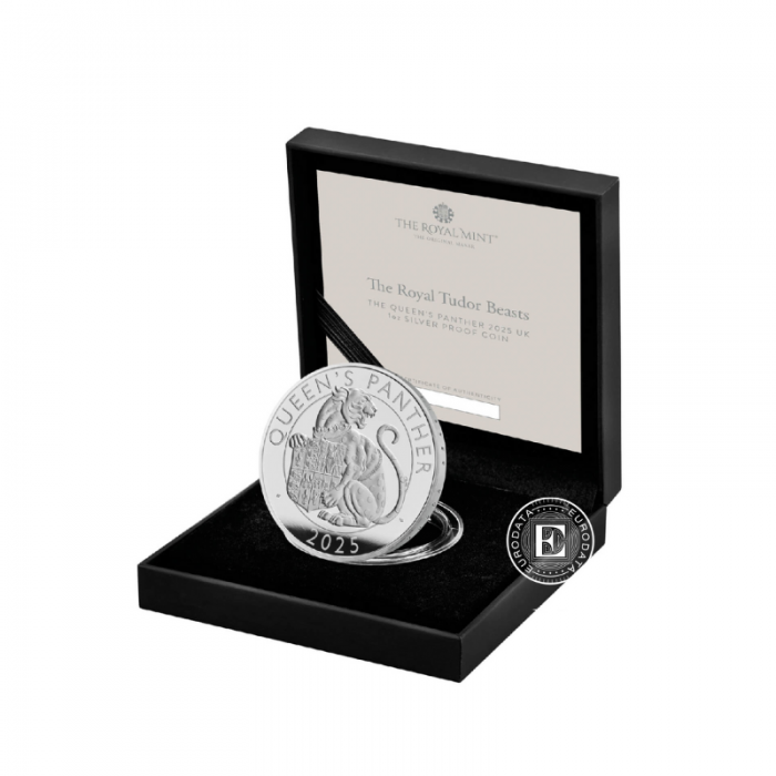 1 oz (31.10 g) sidabrinė PROOF moneta Tudor Beasts - Pantera, Didžioji Britanija 2025