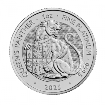 1 oz (31.10 g)  pièce d'platine The Royal Tudor Beasts - Panther, Grande-Bretagne, 2025