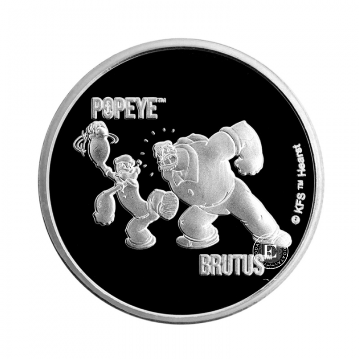 1 oz (31.10 g) srebrna moneta Popeye and Brutus, Samoa 2024