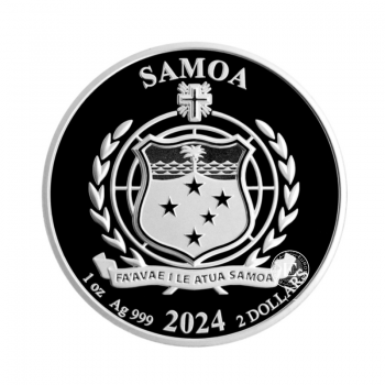 1 oz (31.10 g) sidabrinė moneta Street Fighter, Samoa 2024