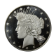 1 oz (31.10 g) sidabrinė moneta Peace Dollar, JAV (re-strike)