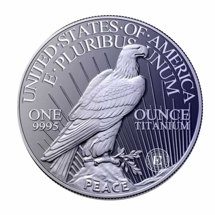 1 oz (31.10 g) Titanmünze Peace Dollar, USA 2026