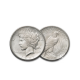 1 dollar silver coin Peace Dollar, USA (random year)