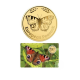 1/1000 oz  złota moneta European Peacock  Butterfly, Czad