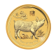 1 oz (31.10 g) pièce d'or Lunar II - Year of the Pig, Australie 2019
