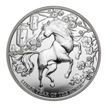 1 oz (31.10 g) sidabrinė moneta Arklio metai, Pitkerno Salos 2026