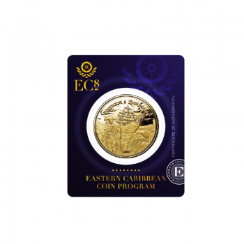 1 oz (31.10 g) auksinė moneta kortelėje EC8 Antigua & Barbuda - Rum Runner, Rytų Karibų Salos 2023