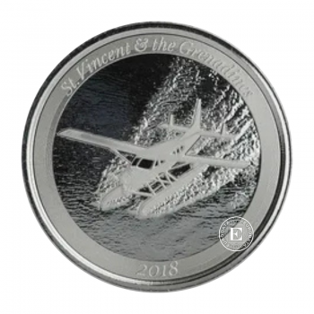 1 oz (31.10 g) sidabrinė moneta EC8 St. Vincent & The Grenadines -  Seaplane, Rytų Karibų Salos 2018