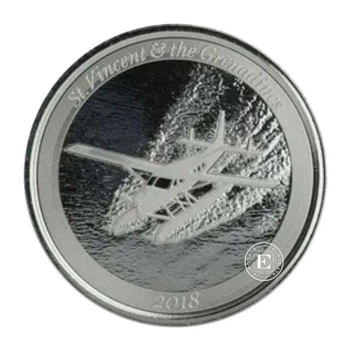 1 oz (31.10 g) sidabrinė moneta EC8 St. Vincent & The Grenadines -  Seaplane, Rytų Karibų Salos 2018